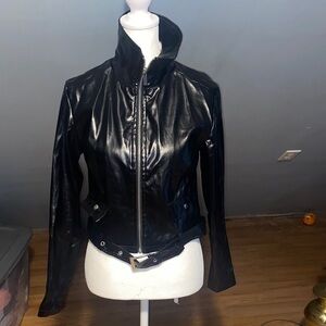Women's Black Leather Jacket